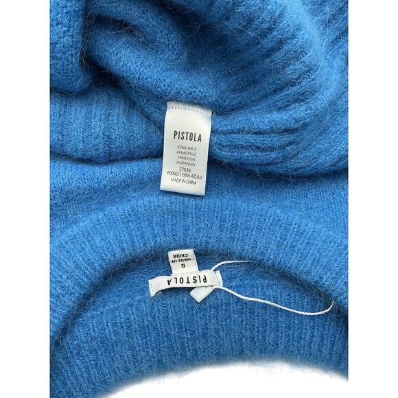 Pistola 'Ivy' Blue Alpaca Sweater Size S - Picture 4 of 4